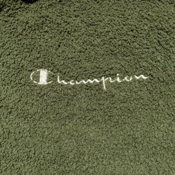 Champion Olive Green and Cream Women's Sweater - Picture 9 of 9